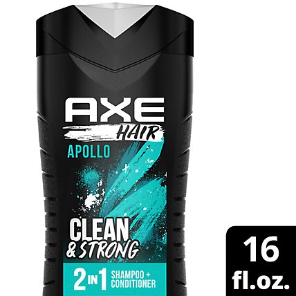 Axe Hair Shampoo + Conditioner 2 in 1 Apollo - 16 Fl. Oz. - Image 1