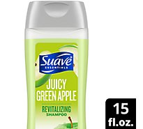 Suave Essentials Shampoo Juicy Green Apple - 15 Fl. Oz.