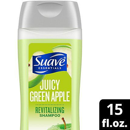 Suave Essentials Shampoo Juicy Green Apple - 15 Fl. Oz. - Image 1
