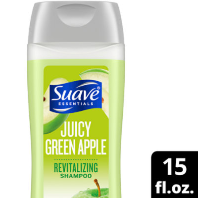 Suave Essentials Shampoo Juicy Green Apple - 15 Fl. Oz.
