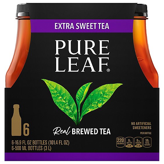 Pure Leaf Tea Real Brewed Extra Sweet Tea - 6-16.9 Fl. Oz.