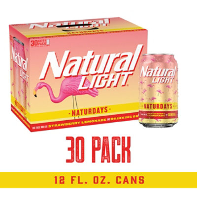 Natural Light Naturdays Light Beer Cans - 30-12 Fl. Oz. - Image 1