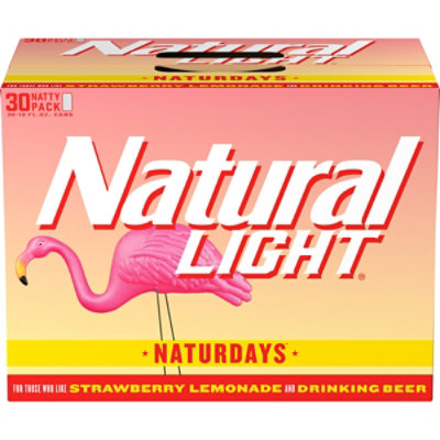 Natural Light Naturdays Light Beer Cans - 30-12 Fl. Oz. - Image 2