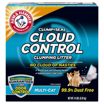 ARM & HAMMER Cloud Control Multi Cat Clumping Cat Litter With Hypoallergenic Light Scent - 14 Lb - Image 3