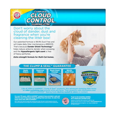 ARM & HAMMER Cloud Control Multi Cat Clumping Cat Litter With Hypoallergenic Light Scent - 14 Lb - Image 5