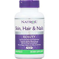Natrol Skin Hair & Nails Advanced Beauty Capsules - 60 Count - Image 2