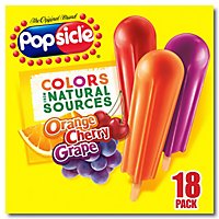 Popsicle Ice Pops Orange Cherry Grape - 18 Count - Image 1