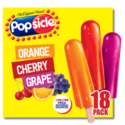 Popsicle Ice Pops Orange Cherry Grape - 18 Count - Image 2