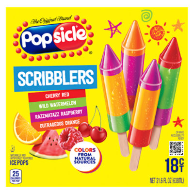 Popsicle Ice Pops Scribblers 18 Count - 21.6 Fl. Oz. - Image 1