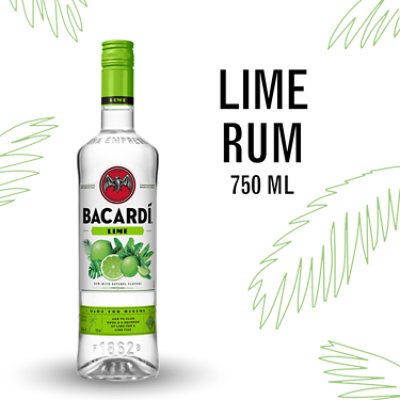 Bacardi Rum Lime 70 Proof - 750 Ml - Image 1