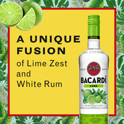 Bacardi Rum Lime 70 Proof - 750 Ml - Image 2