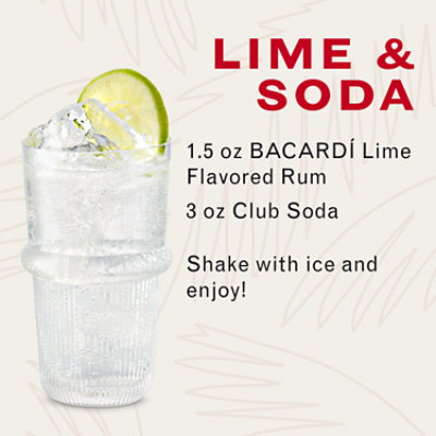 Bacardi Rum Lime 70 Proof - 750 Ml - Image 3