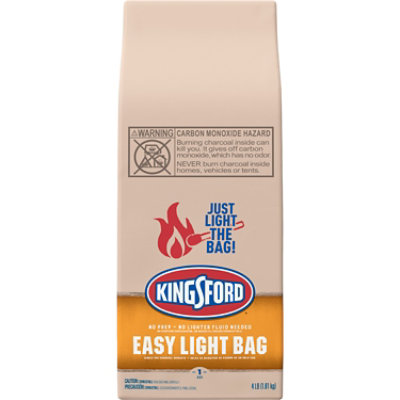 Kingsford Charcoal Briquets Easy Light Bag - 4 Lb