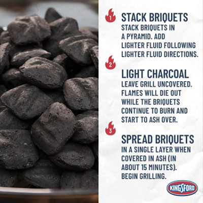 Kingsford Charcoal For Grilling Charcoal Briquettes With Signature Mesquite BBQ - 8 Lbs - Image 5