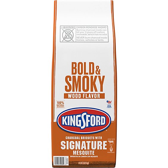 Kingsford Barbecue Charcoal Briquettes For Grilling With Signature Mesquite - 8 Lbs