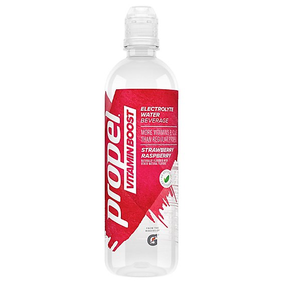 Propel Vitamin Boost Electrolyte Water Beverage Strawberry Raspberry - 20 Fl. Oz.