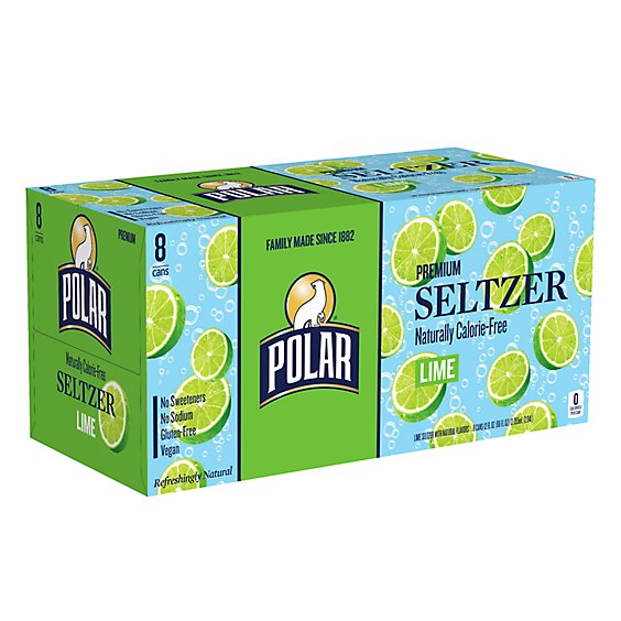 Polar Seltzer Lime - 8-12 Oz