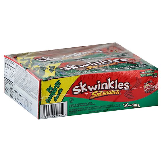 Lucas Skwinkles Salsagheti Candy Strips Hot Watermelon And Tamarind Sauce - 6-2.47 Oz