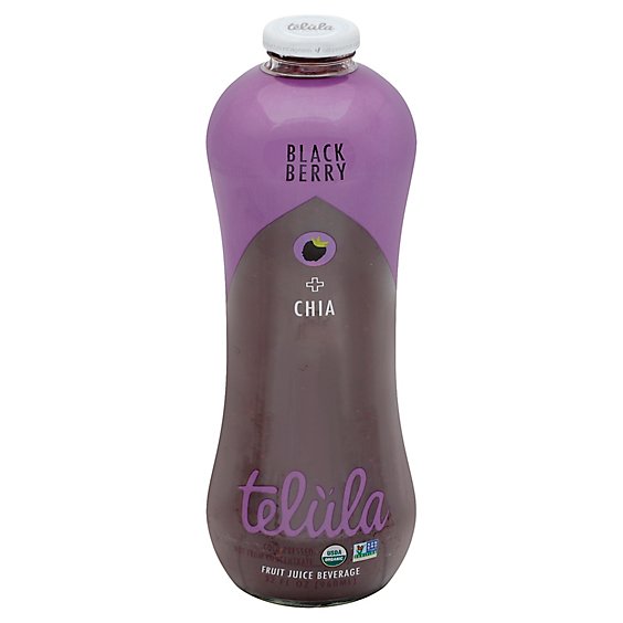 Telula Fruit Juice Beverage Black Berry + Chia - 32 Fl. Oz.