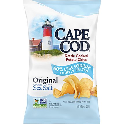 Cape Cod Potato Chips Kettle Cooked Lightly Salted - 8 Oz - Image 2