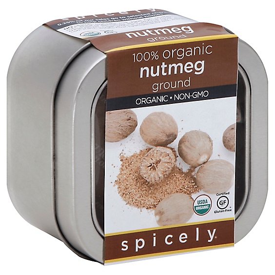 Spicely Organic Nutmeg Ground - 2.5 Oz