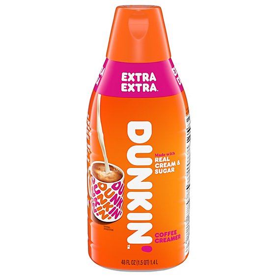 Dunkin Donuts Coffee Creamer Extra Extra - 48 Fl. Oz.