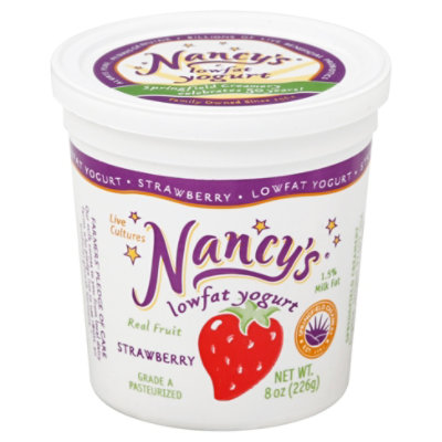 Nancys Lwft Yog Strw - 8 Fl. Oz. - Albertsons
