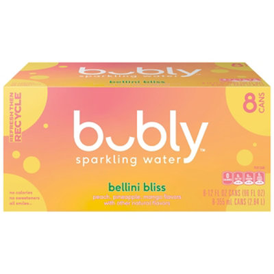 bubly Bellini Bliss Sparkling Water - 8-12 Fl. Oz. - Image 2