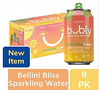 bubly Bellini Bliss Sparkling Water - 12 Fl. Oz.
