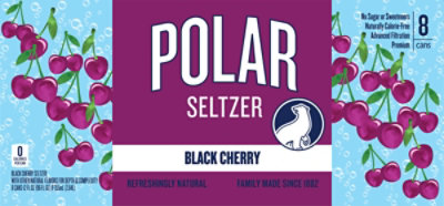 Polar Seltzer Black Cherry Cans - 8-12 Oz  - Image 7