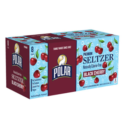 Polar Seltzer Black Cherry Cans - 8-12 Oz
