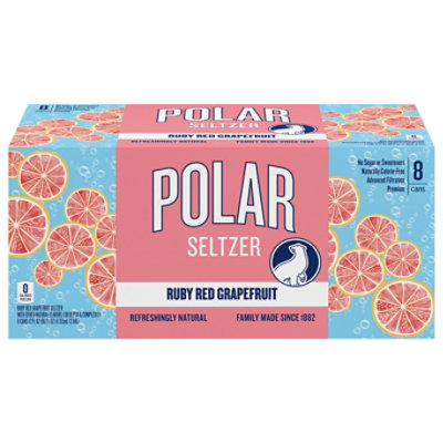 Polar Seltzer Water Ruby Red Grapefruit - 8-12 Fl. Oz. - Image 4