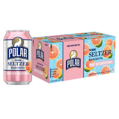 Polar Seltzer Water Ruby Red Grapefruit - 8-12 Fl. Oz.