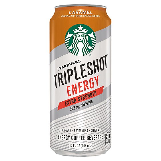 Starbucks Tripleshot Energy Coffee Beverage Extra Strength Caramel - 15 Fl. Oz.