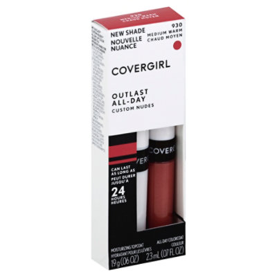 COVERGIRL Outlast All Day Custom Nudes Medium Warm Lip Color- 0.13 Fl. Oz. - Image 1