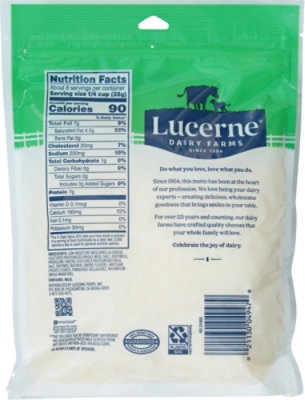 Lucerne Mozzarella Provolon Cheese Shred - 8 Oz - Image 5