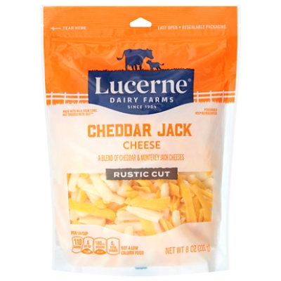 Lucerne Cheddar Jack Cheese Shred - 8 Oz