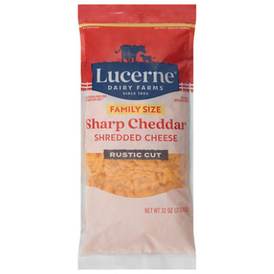 Lucerne Sharp Cheddar Cheese Rustic Cut - 32 Oz - Image 2