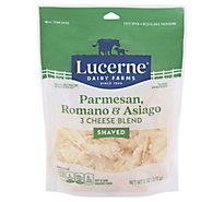 Lucerne Parmesan Romano Asiago Cheese Shred - 6 Oz