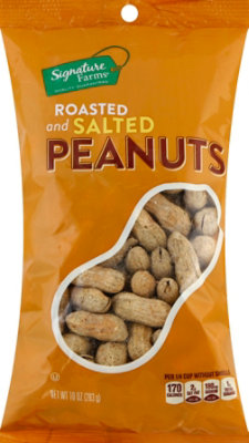 Signature Select/Farms Peanuts Roasted & Salted - 10 Oz