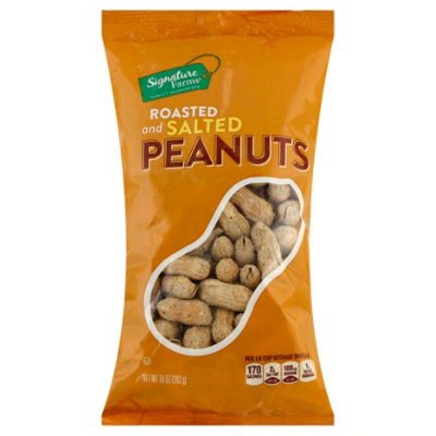 Signature Select/Farms Peanuts Roasted & Salted - 10 Oz