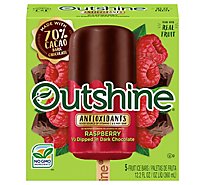 Outshine Fruit Ice Bars Half Dipped In Dark Chocolate Raspberry 5 Count - 12.5 Fl. Oz.