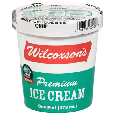 Wilcoxson's Mint Chocolate Chip Ice Cream - 1 Pint - Image 2
