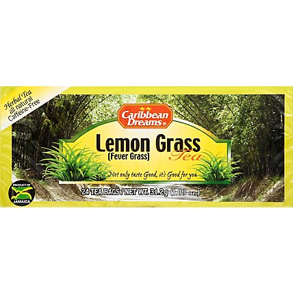Caribbean Dreams Herbal Tea Lemon Grass - 24-1.09 Oz - Image 1