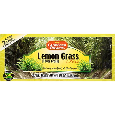 Caribbean Dreams Herbal Tea Lemon Grass - 24-1.09 Oz