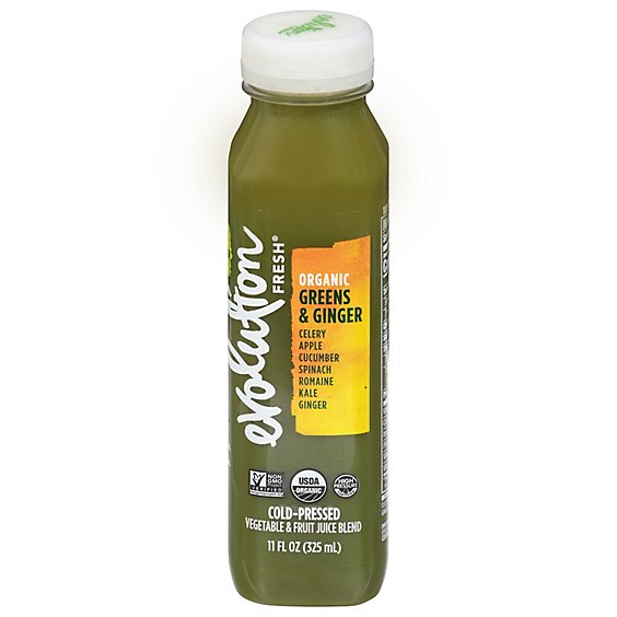 Evolution Fresh Organic Greens And Ginger Juice - 11 Fl. Oz.