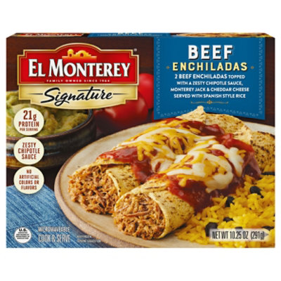 El Monterey Signature Beef Frozen Enchiladas Meal 2 Count - 10.25 Oz - Image 5