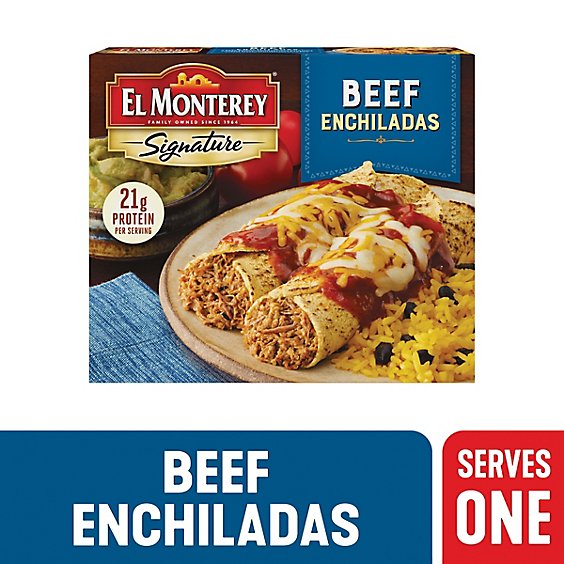 El Monterey Signature Beef Frozen Enchiladas Meal 2 Count - 10.25 Oz