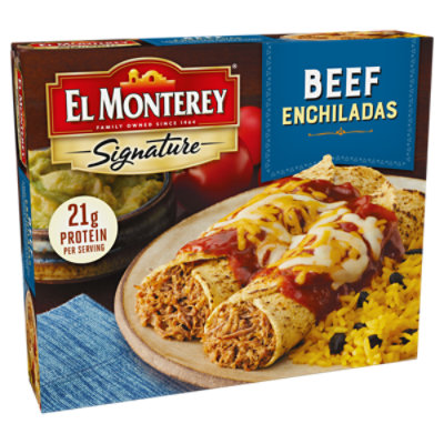 El Monterey Signature Beef Frozen Enchiladas Meal 2 Count - 10.25 Oz - Image 3