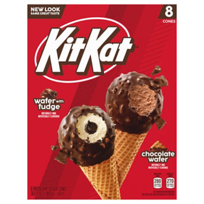 Drumstick Kit Kat Cone Variety 8 Count X 4.6floz - 36.8 Fl. Oz. - vons